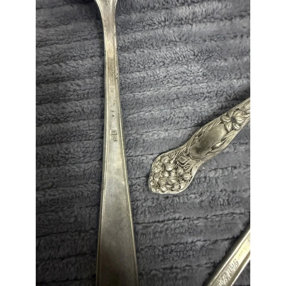 Lot Of Vintae Silverware See Pics